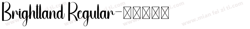 Brightland Regular字体转换